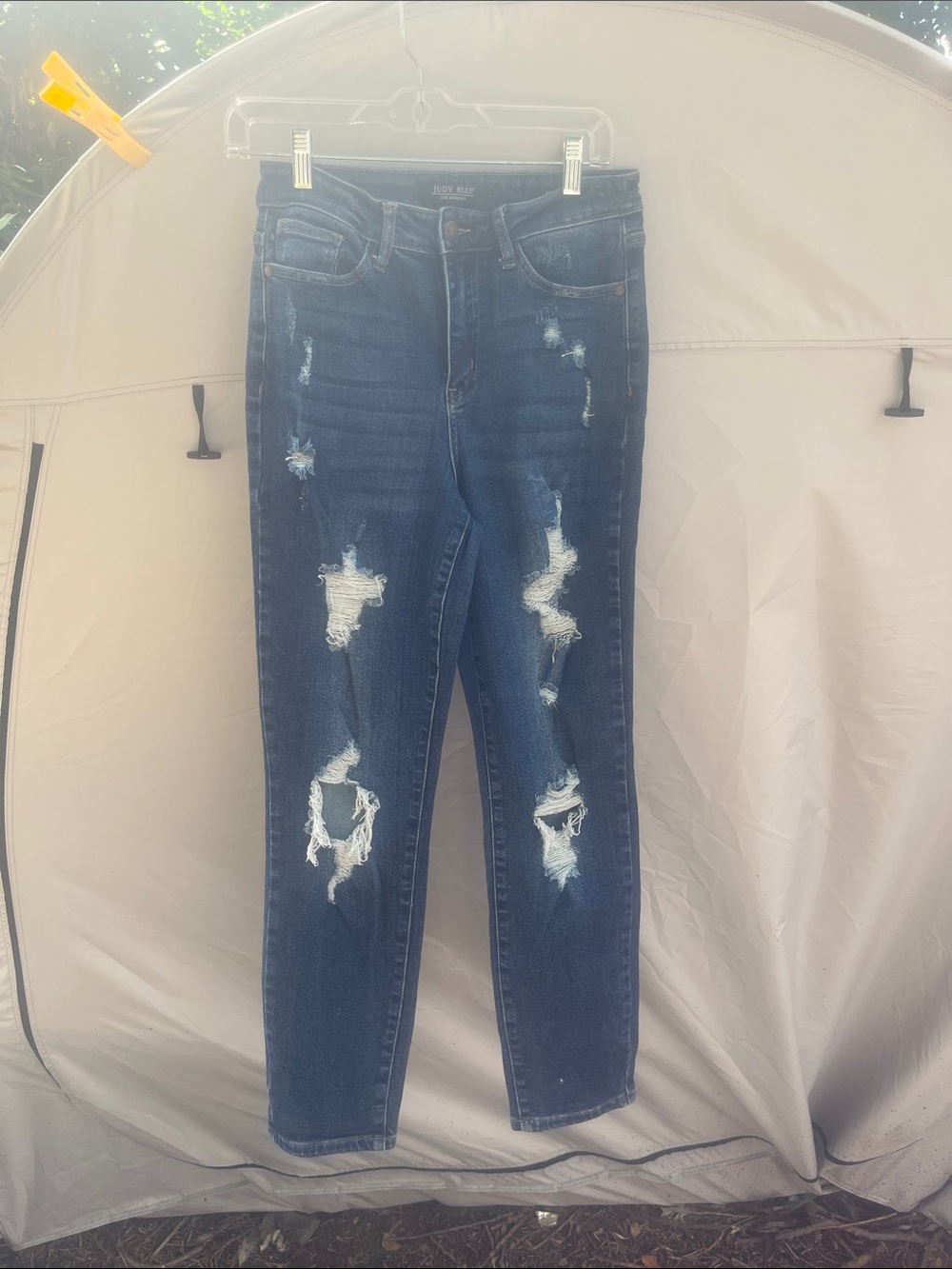 Judy Blue Indigo Distressed boyfriend Jeans